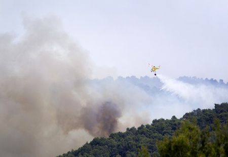 Лесные пожары на Ибице.