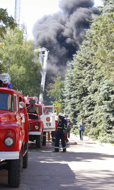 пожар в Макеевке сегодня