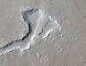 Застывшие потоки лавы на горе Олимп (Марс)