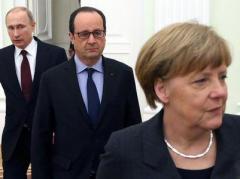 Меркель и Олланд провели телефонный разговор с Путиным, говорили и о Донбассе