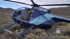 В США лось "подбил" вертолет
