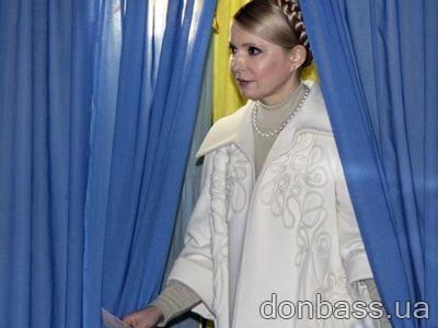 Юлия Тимошенко проголосовала: "Я буду служить Украине всей душой"