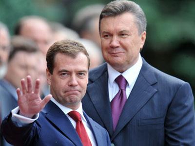Янукович и Медведев встретились с глазу на глаз