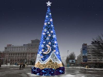 Сегодня в Донецке начнется монтаж новогодней елки