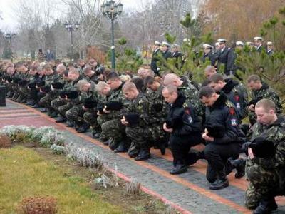 ВМС Украины дают присягу на верность.