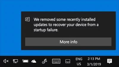 Windows 10 будет самостоятельно удалять "неудачные" обновления