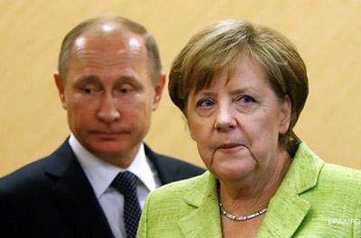 Меркель и Путин обговорили момент транзита газа через Украину