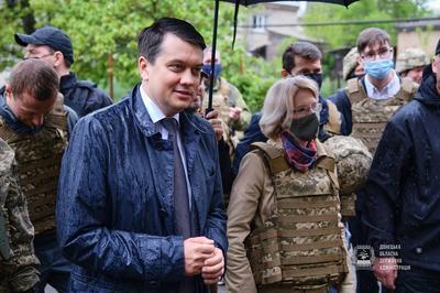Главы парламентов Украины и Латвии посетили прифронтовое Опытное