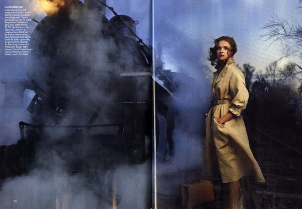 Vogue:      (Annie Leibovitz)     (Natalia Vodianova)      (P. Diddy). 