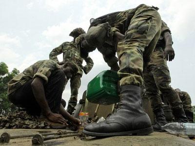 Военные в Кот-д’Ивуаре.