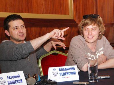  Владимир Зеленский и Степан Казанин после концертов в шахтёрской столице расслабляются, как умеют!