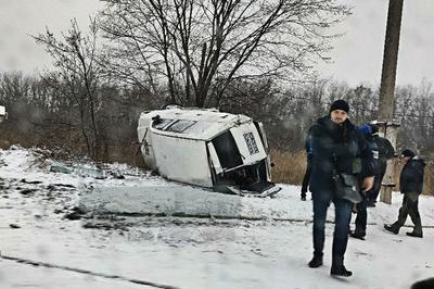 В "ДНР" попала в аварию машина ОБСЄ
