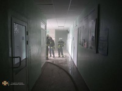 В Волновахе произошел пожар в больнице